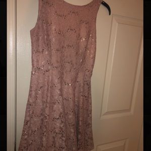 Mauve midi dress